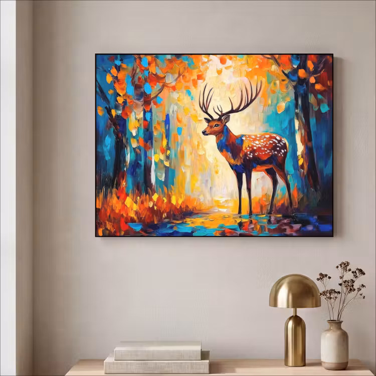 Art Frame - Hert - Bosdieren - Natuur - Kunst — 3