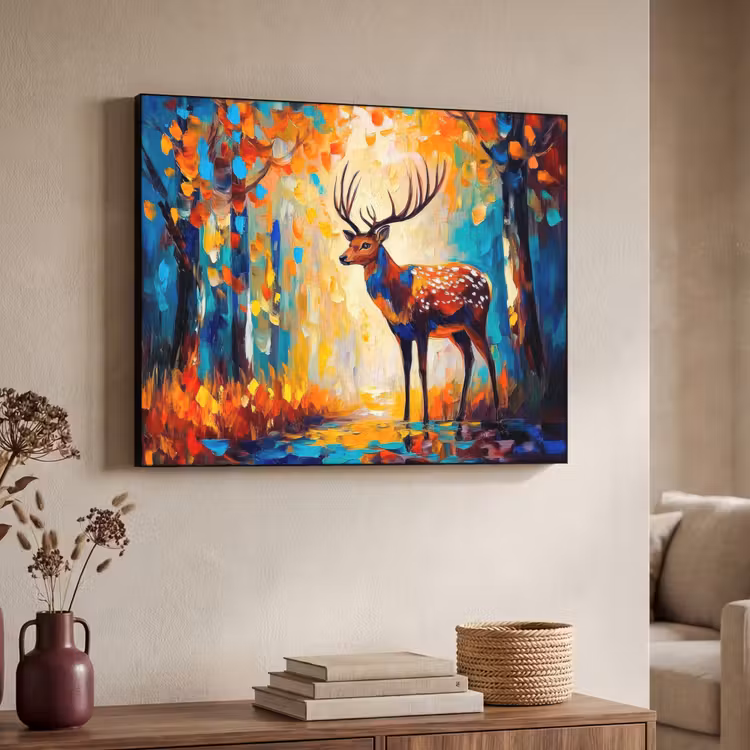 Art Frame - Hert - Bosdieren - Natuur - Kunst — 4