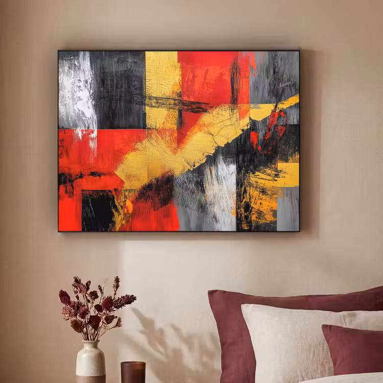 Art Frame - Abstracte kunst - Goud - Zwart — 2