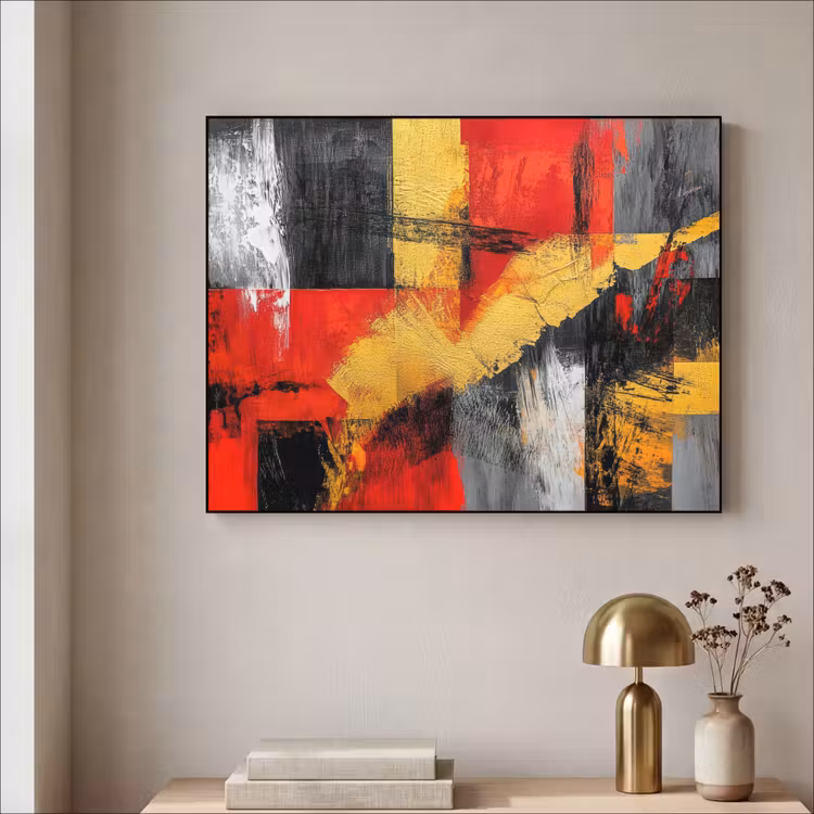 Art Frame - Abstracte kunst - Goud - Zwart — 3