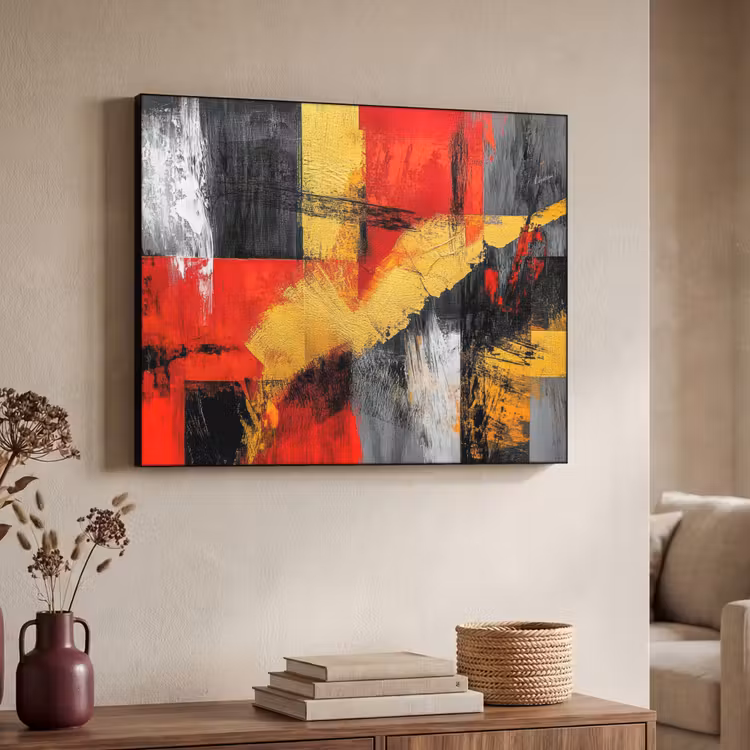 Art Frame - Abstracte kunst - Goud - Zwart — 4