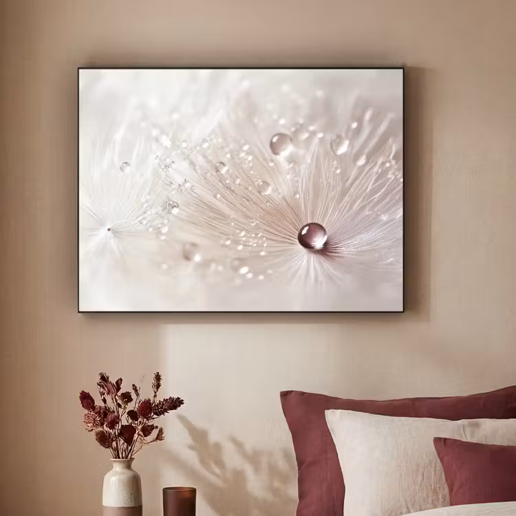 Art Frame - Bloem - Abstract - Wit - Water - Natuur — 2