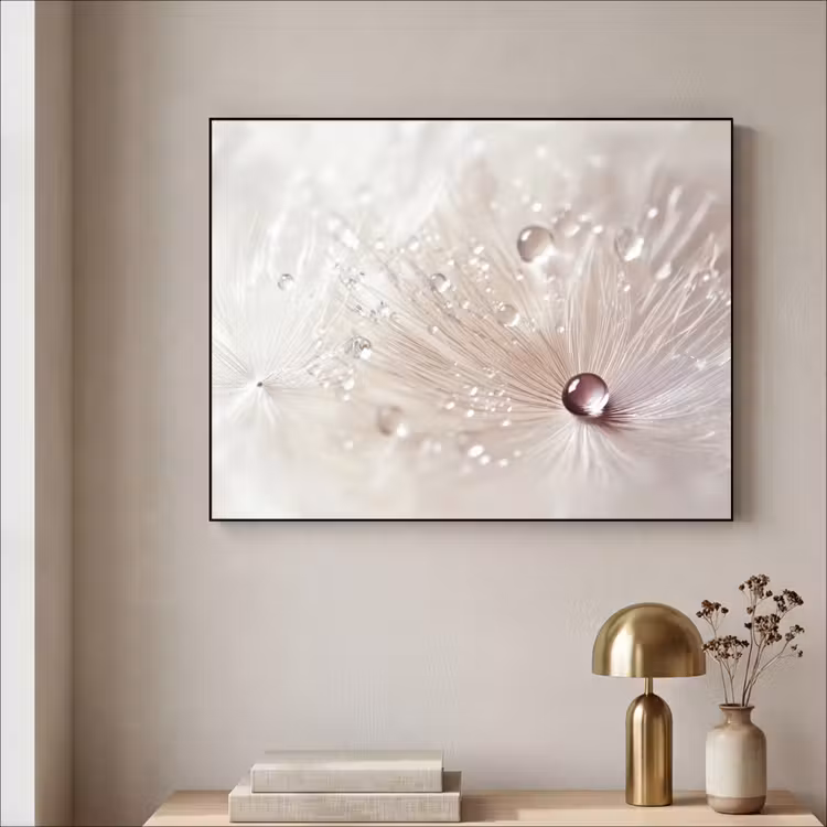 Art Frame - Bloem - Abstract - Wit - Water - Natuur — 3