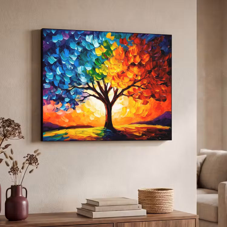 Art Frame - Boom - Kunst - Natuur - Zonsondergang — 4