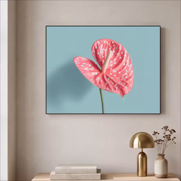 Art Frame - Blad - Anthurium - Stippen - Roze — 3