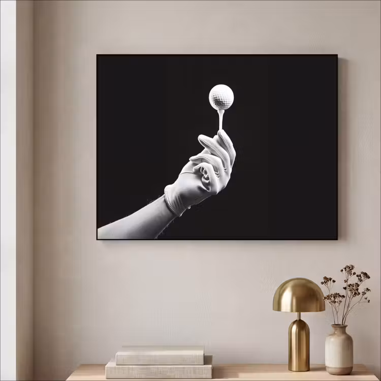 Art Frame - Golfbal - Zwart - Wit — 3