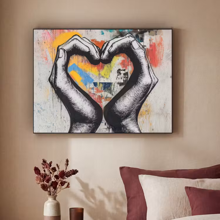Art Frame - Handen - Hart - Street art - Graffiti — 2