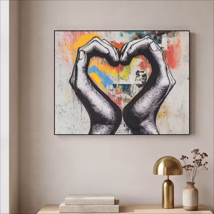 Art Frame - Handen - Hart - Street art - Graffiti — 3