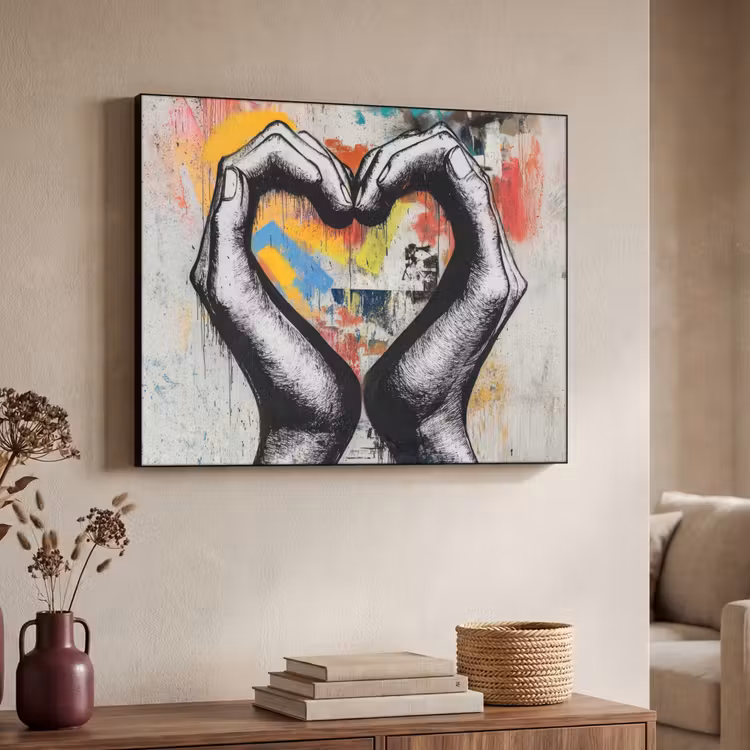 Art Frame - Handen - Hart - Street art - Graffiti — 4
