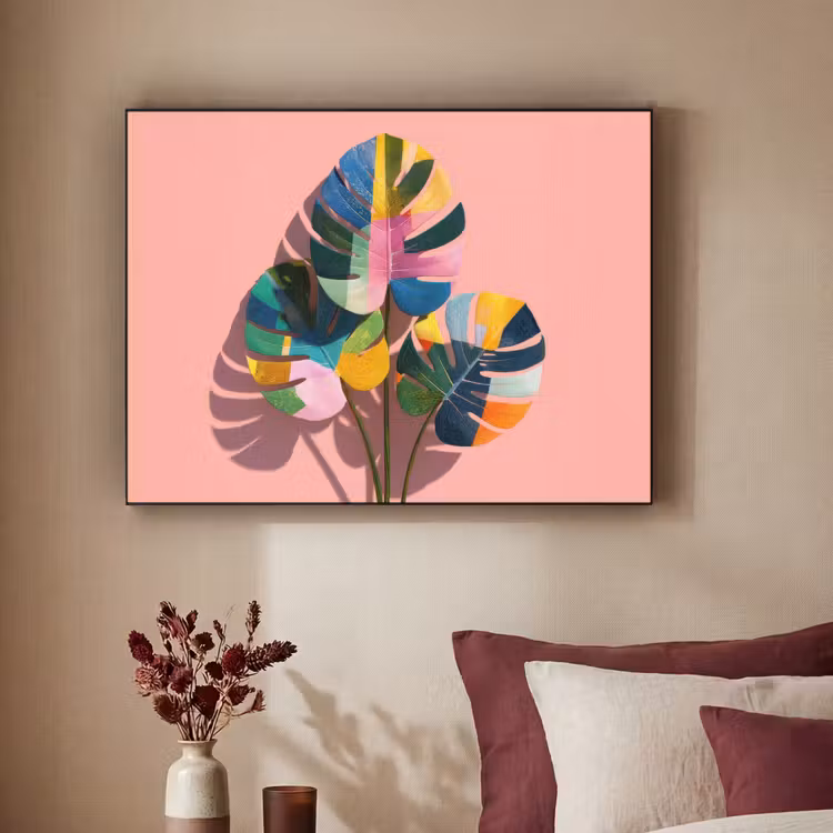 Art Frame - Bladeren - Geschilderd - Vlakken - Kleurrijk — 2