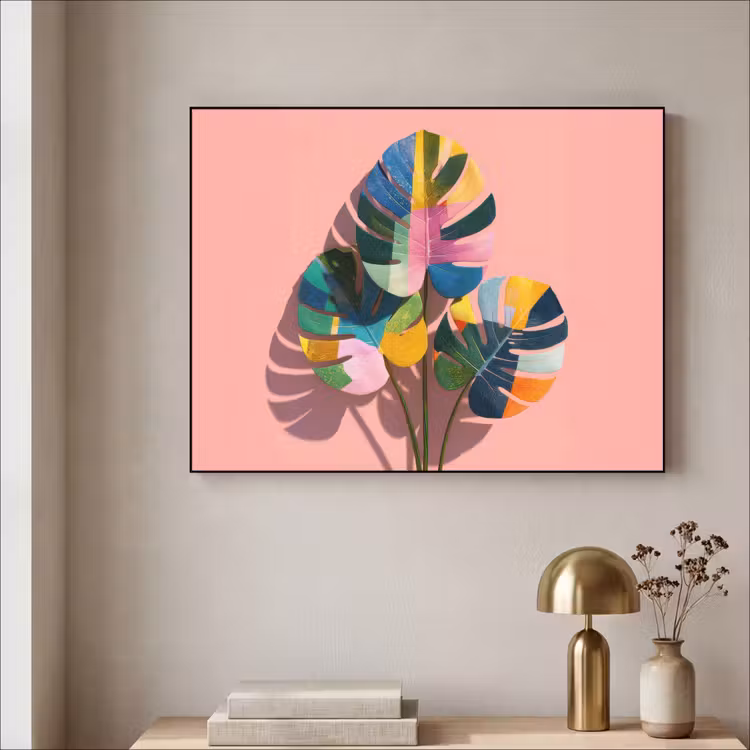 Art Frame - Bladeren - Geschilderd - Vlakken - Kleurrijk — 3