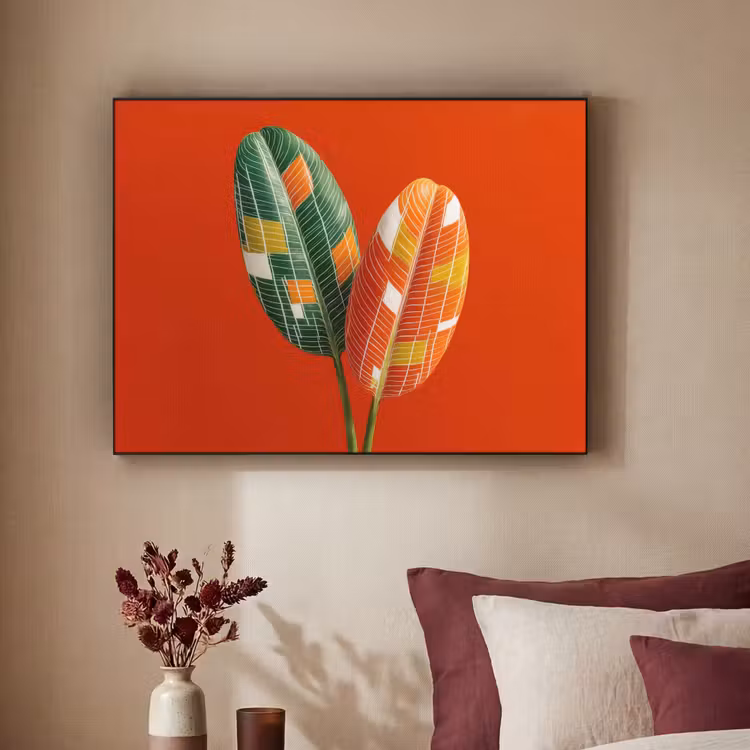 Art Frame - Bladeren - Ovaal - Mozaïek - Patroon — 2