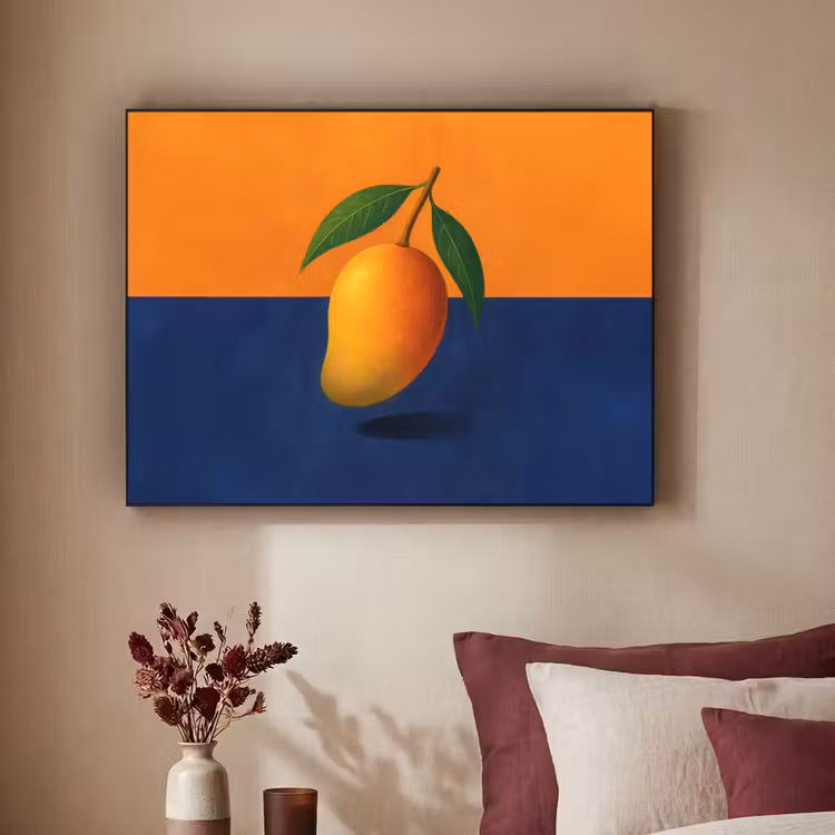 Art Frame - Mango - Vlakken - Bladeren - Oranje — 2