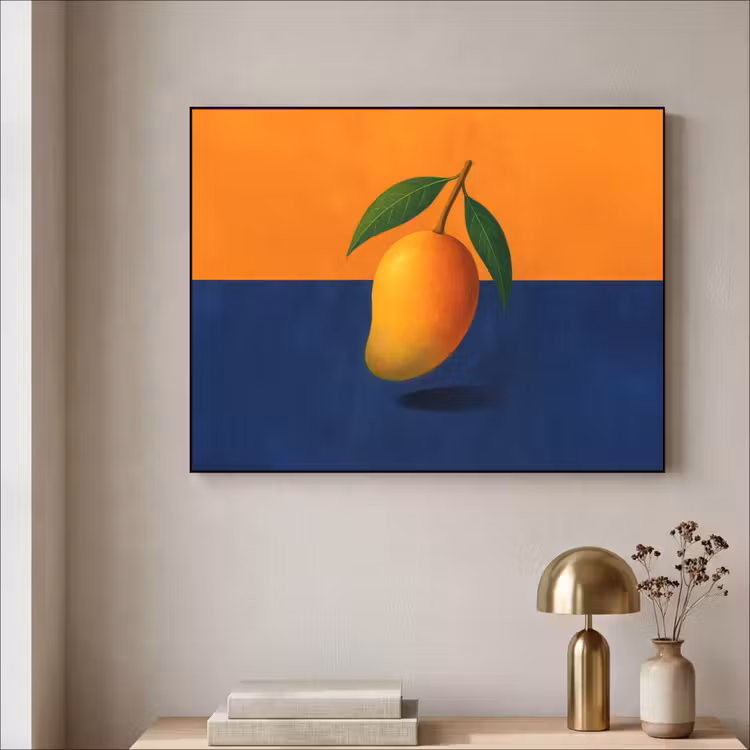 Art Frame - Mango - Vlakken - Bladeren - Oranje — 3
