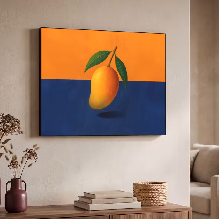 Art Frame - Mango - Vlakken - Bladeren - Oranje — 4