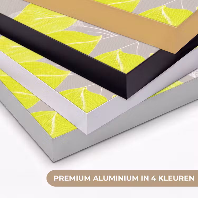 Art Frame - Bladeren - Neon - Geel - Lijnen — 5