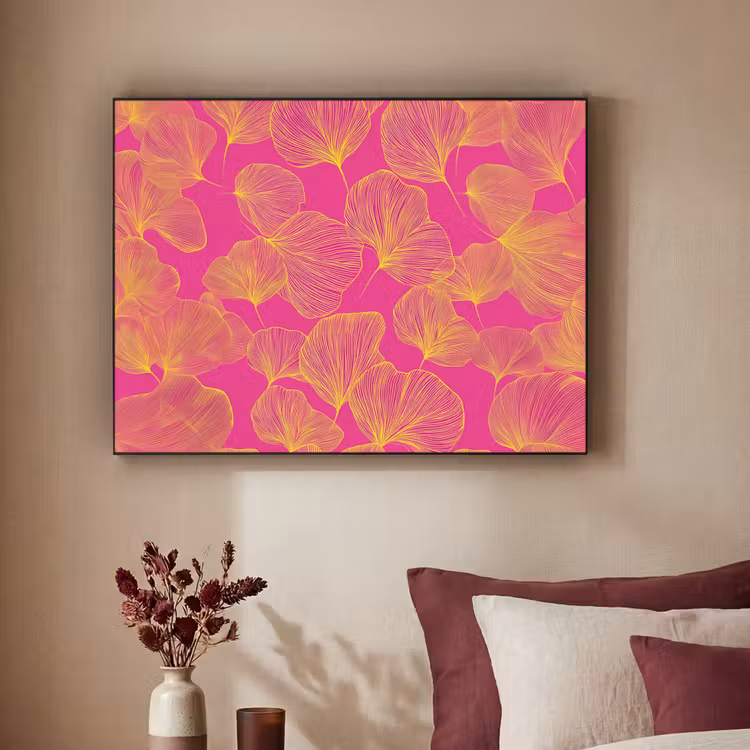 Art Frame - Bladeren - Nerven - Grafisch - Roze — 2