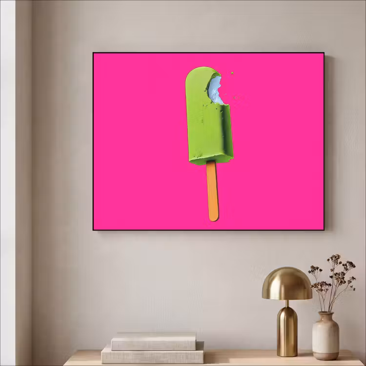Art Frame - Ijsje - Stokje - Minimalistisch - Groen — 3