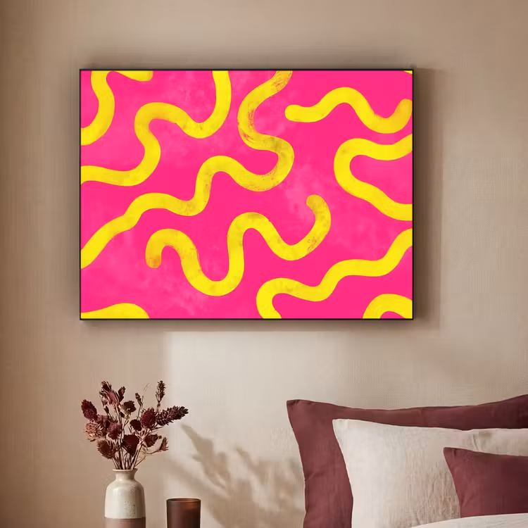 Art Frame - Lijn - Geel - Abstract — 2