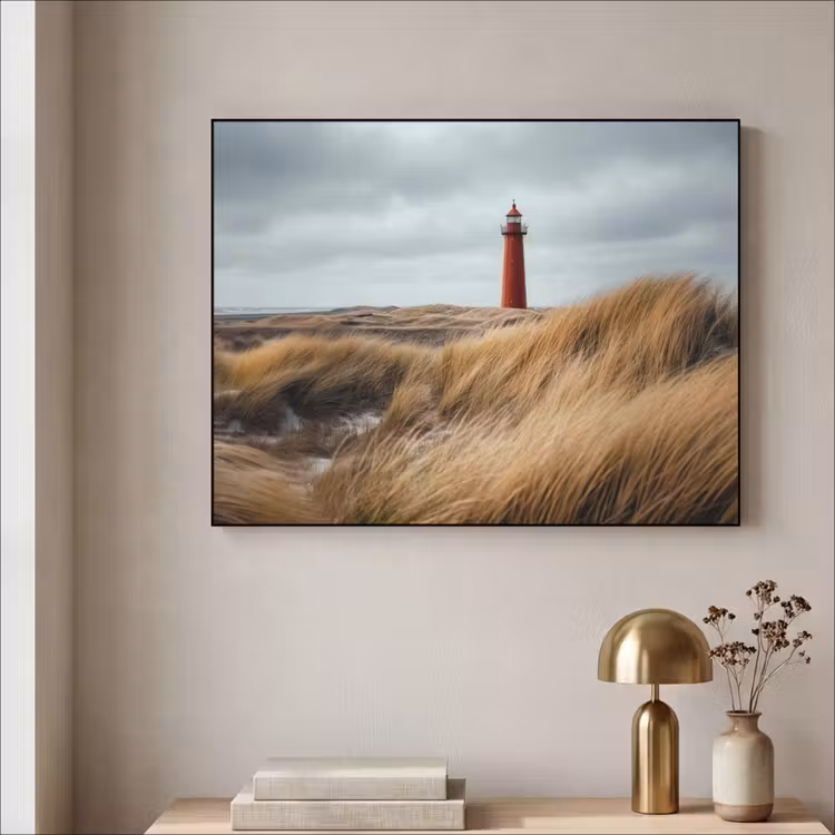 Art Frame - Duinen - Vuurtoren - Rood - Lucht — 3