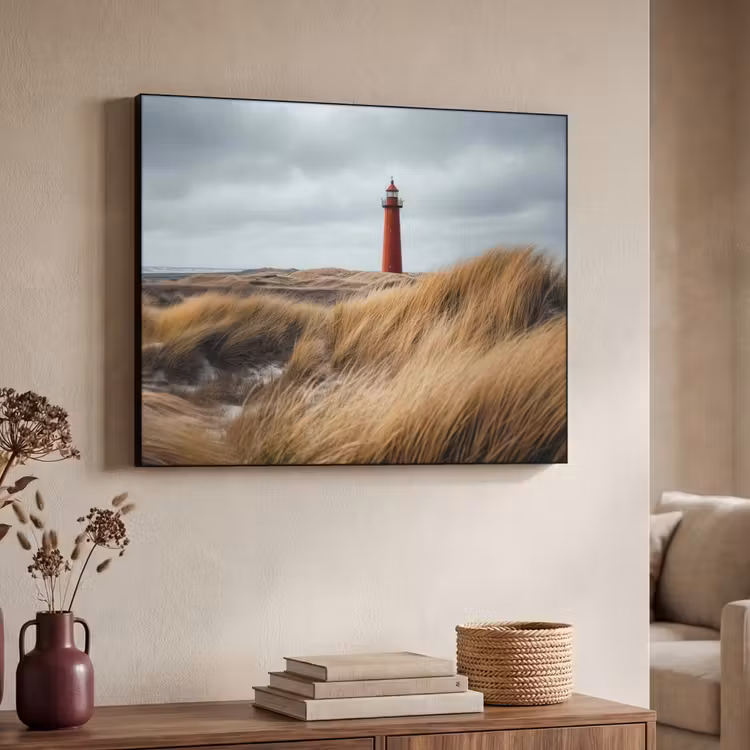 Art Frame - Duinen - Vuurtoren - Rood - Lucht — 4