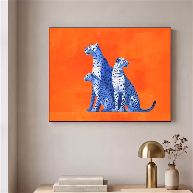 Art Frame - Luipaarden - Stippen - Oranje — 3