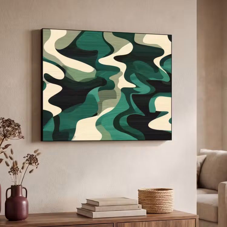 Art Frame - Abstract - Camouflage - Groen — 4