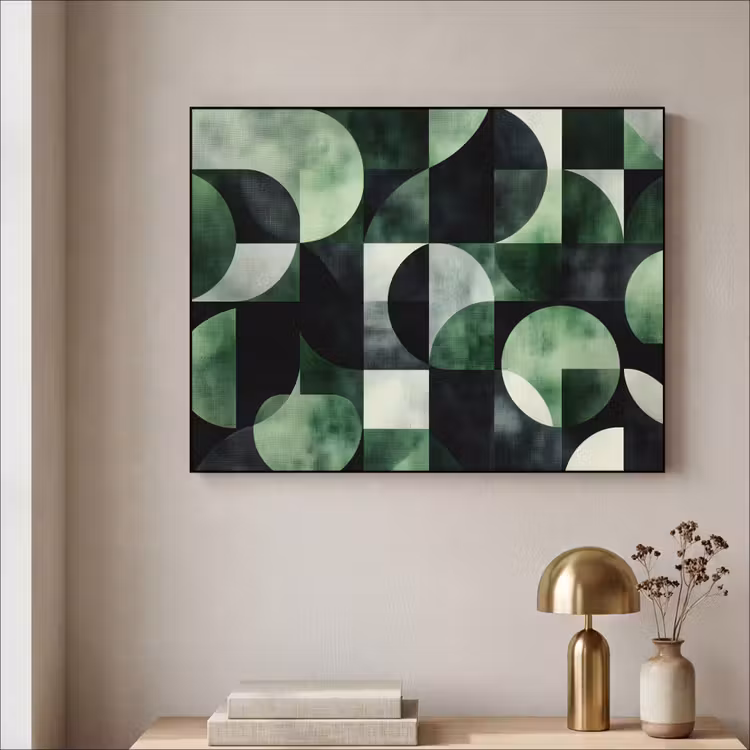 Art Frame - Abstract - Groen - Vormen — 3