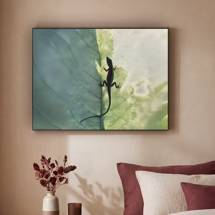 Art Frame - Hagedis - Blad - Nerven - Groen — 2