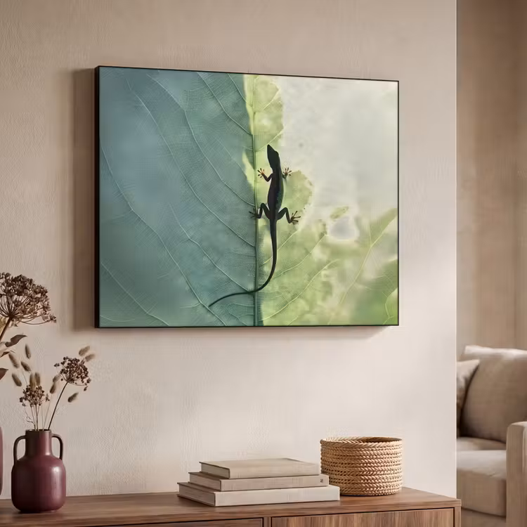 Art Frame - Hagedis - Blad - Nerven - Groen — 4