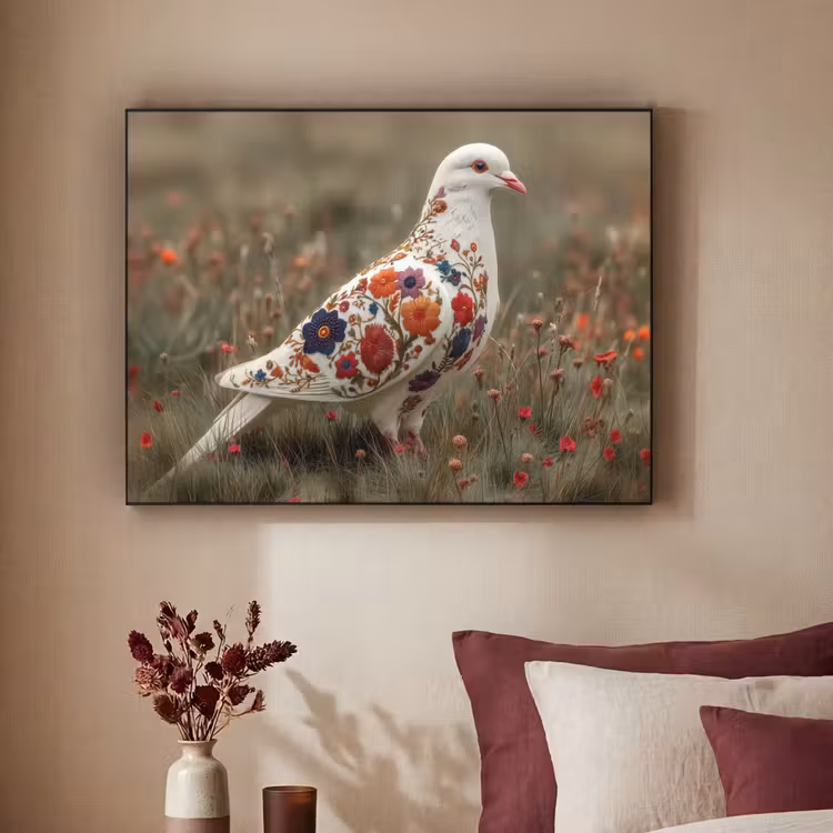 Art Frame - Duif - Bloemen - Natuur — 2