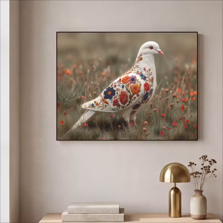 Art Frame - Duif - Bloemen - Natuur — 3