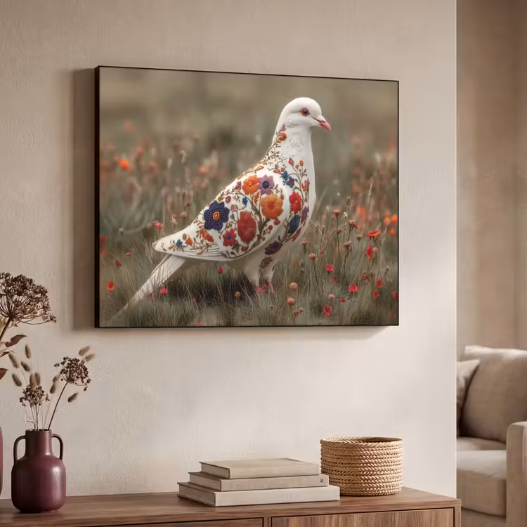 Art Frame - Duif - Bloemen - Natuur — 4