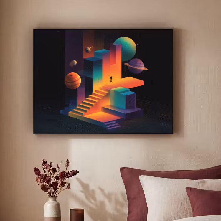 Art Frame - Abstract - Trappen - Mens - Planeten — 2
