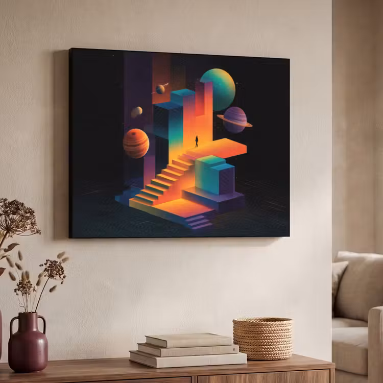 Art Frame - Abstract - Trappen - Mens - Planeten — 4