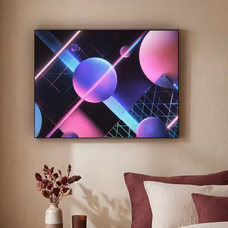 Art Frame - Bollen - Neon - Lijnen - Roze — 2