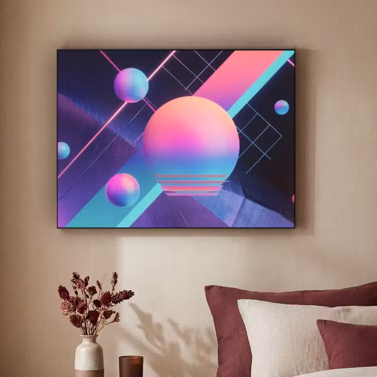 Art Frame - Cirkels - Vlakken - Abstract - Blauw — 2