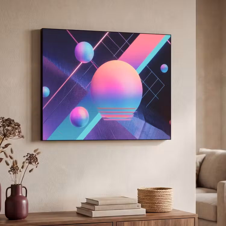 Art Frame - Cirkels - Vlakken - Abstract - Blauw — 4