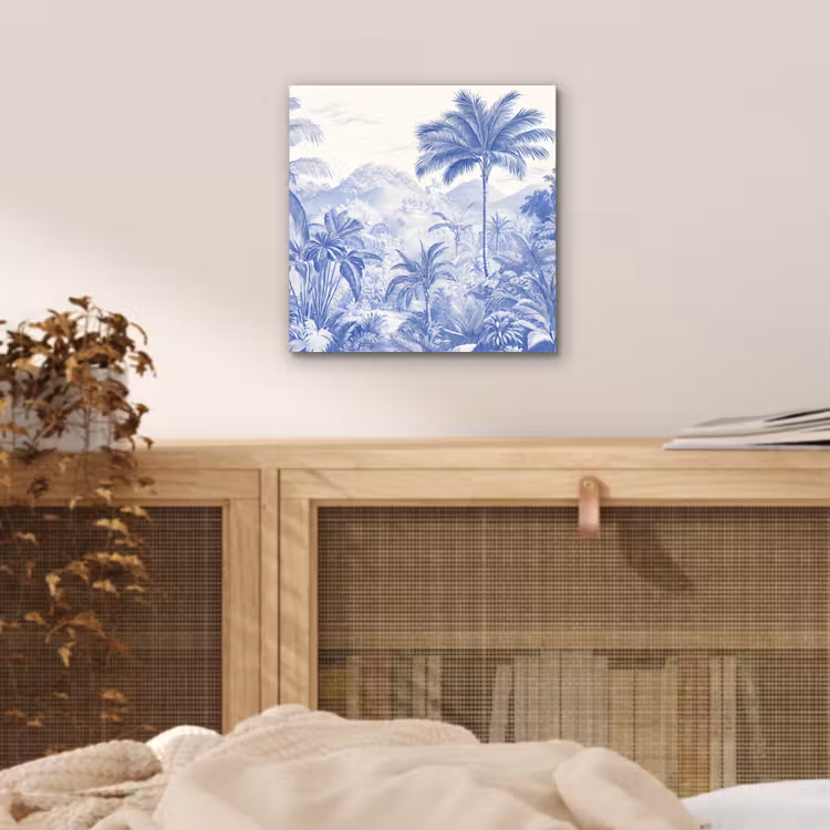 Aluminium schilderij - Tropisch - Jungle - Blauw — 4