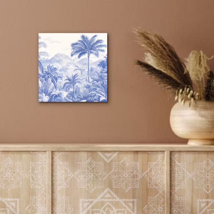 Aluminium schilderij - Tropisch - Jungle - Blauw — 5