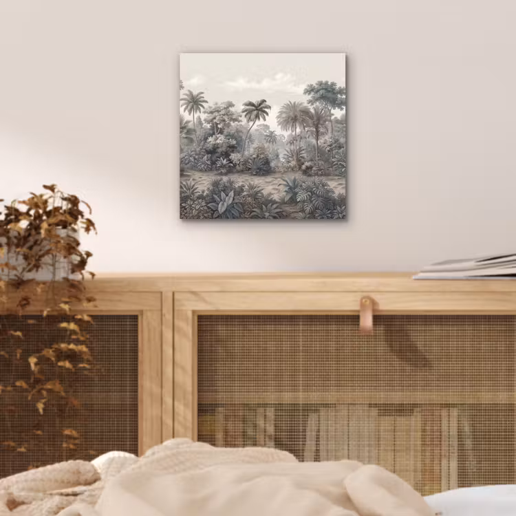 Aluminium schilderij - Tropisch - Landschap - Illustratie — 4
