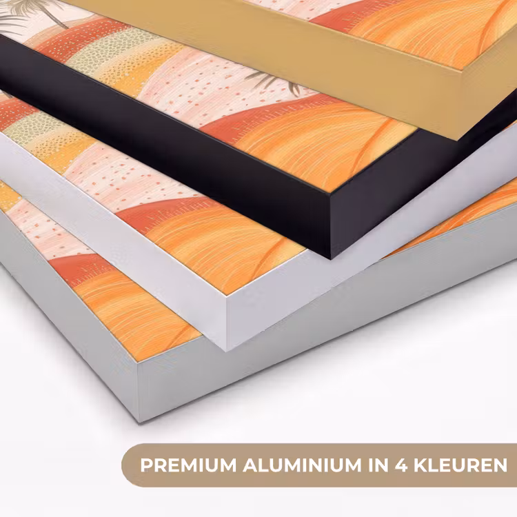 Art Frame - Abstract landschap - Palmbomen - Kleurrijk — 5