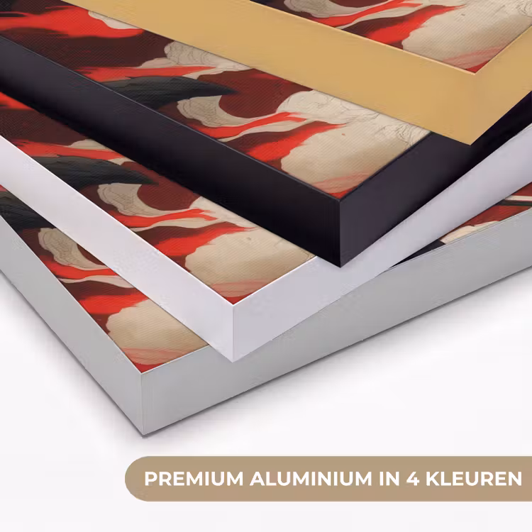 Art Frame - Krijger - Draak - Zwart - Rood - Rook — 5