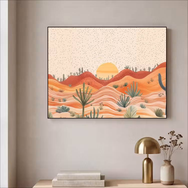 Art Frame - Landschap - Heuvels - Zonsondergang — 3
