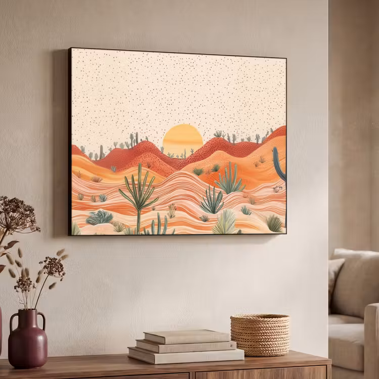 Art Frame - Landschap - Heuvels - Zonsondergang — 4
