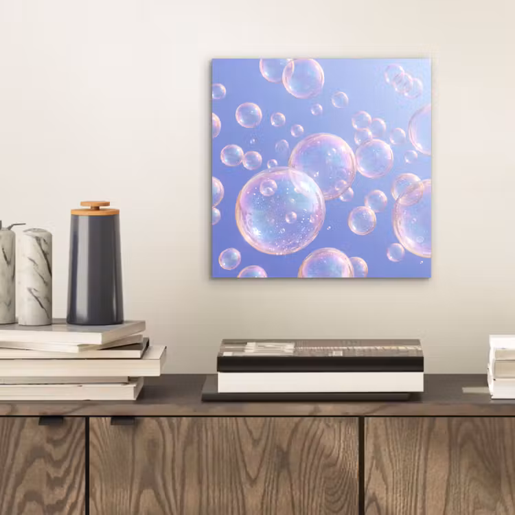 Aluminium schilderij - Pastel - Bubbels - Dromerig — 2