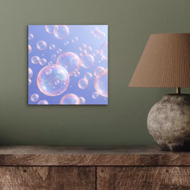 Aluminium schilderij - Pastel - Bubbels - Dromerig — 3
