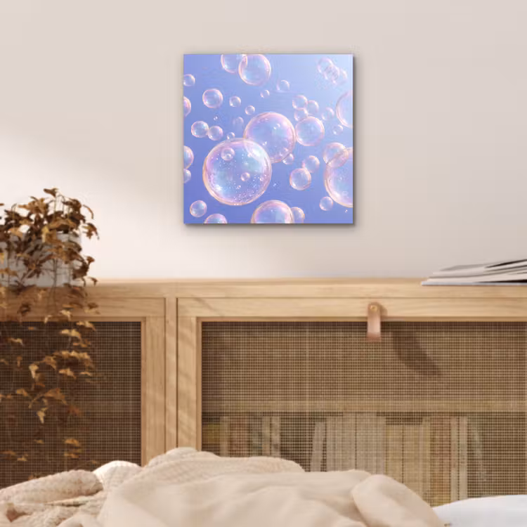 Aluminium schilderij - Pastel - Bubbels - Dromerig — 4