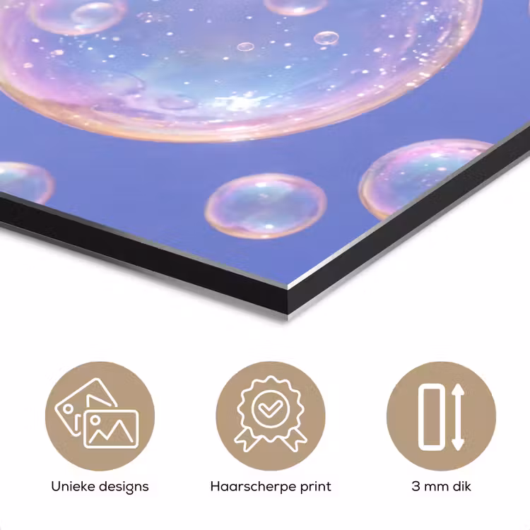 Aluminium schilderij - Pastel - Bubbels - Dromerig — 7