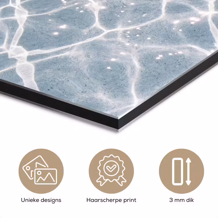 Aluminium schilderij - Water - Reflectie - Zonlicht — 7